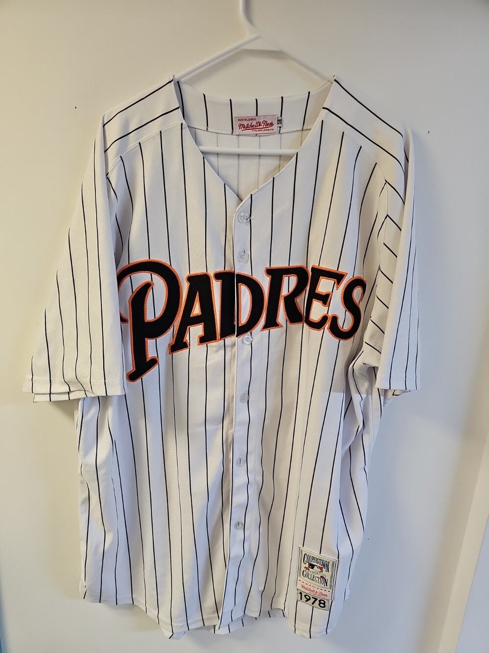 Dave Winfield San Diego Padres #31 1978 Mitchell & Ness White Jersey Size 56 3XL